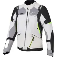 Alpinestars Chaqueta Stella Andes V4 Drystar Ice Gray Dark Gray Bk Yllw Fl, Talla: XXL