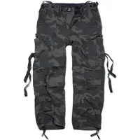 Brandit Pantalón cargo marrón oscuro / taupe / verde oscuro