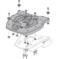 SW-Motech Adaptador De Placa De Montaje Gpt.00.152.400 Aluminio