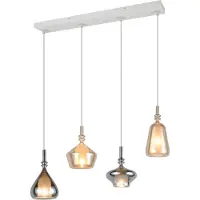 Valotorni Lámpara colgante Aldea, 4 bombillas, modelo 349400417E14, color: blanco lúmina (oLB). Dimensiones: [Aquí se deberían incluir las dimensiones, si se conocen].