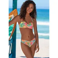 s.Oliver Top de bikini azul / verde / coral / rosa claro