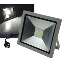 Chilitec , foco LED SlimLine CTF-SLT 99, color plateado, 100W, 6500 lúmenes, 4000K, blanco neutro, IP44