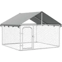 vidaXL - Jaula para perros para exteriores con techo, 200x200x150 cm