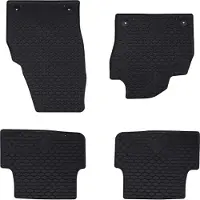 Syfax Alfombrilla de Coche 4 pcs Negro Adecuado para VW POLO 2021-