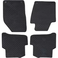 Syfax Alfombrilla de Coche 4 pcs Negro Goma