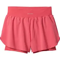 Calvin Klein Icon Sport 2 In 1 Shorts Wine Blossom Talla: M | Pantalones Cortos Outlet | Mujer | Rojo
