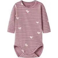 Name it Pijama entero/body 'NBFVANDORA' lila / malva / negro