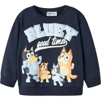 Name It Mini Sudadera 'NMMJUST BLUEY' navy / azul claro / amarillo / naranja