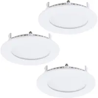 Eglo : Lámpara de techo LED, lámpara de techo empotrada, focos empotrados de techo, modelo redondo, referencia 34014