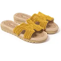 Brasileras Zapatillas de casa 'Braida' mostaza