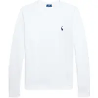 Ralph Lauren para mujer. 211B14604006 Camiseta Classic Fit de punto de algodón blanco (M), Casual, Manga larga, outle