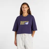 New Balance Camiseta 'Athletics Premium' amarillo / lila claro / lila oscuro