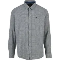 FYNCH-HATTON Camisa 'Houndstooth' gris