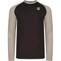 SikSilk Camiseta marrón oscuro / piedra