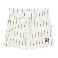 FILA Lubaco Regular Pinstriped Sweat Shorts Egret / Black Striped Talla: 98/104 | Pantalones Outlet | Unisex | Negro