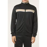 FILA Sagano Regular Taped Track Jacket Black-white Pepper Talla: S | Sudaderas con Capucha Outlet | Hombre | Negro