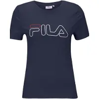 FILA Schilde Tee Black Iris Talla: XL | Camisetas de Seda Outlet | Mujer | Negro