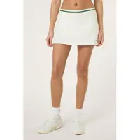 FILA Lunata Fitted Graphic Taped Tennis Skort Egret Talla: M | Mini Faldas Outlet | Mujer