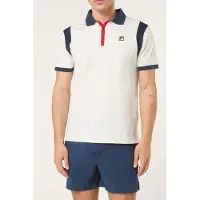 FILA Casoli Regular Blocked Polo Shirt Egret-black Iris Talla: M | Polos Outlet | Hombre | Púrpura