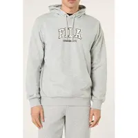 FILA Rifredi Regular Graphic Hoodie Light Grey Melange Talla: XS | Sudaderas con Capucha Outlet | Hombre | Gris