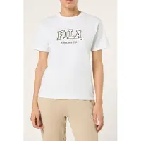 FILA Rifredi Regular Graphic T-shirt Bright White Talla: XS | Camisetas de Seda Outlet | Mujer | Blanco