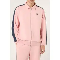 FILA Vaiano Relaxed Taped Track Jacket Mellow Rose Talla: M | Sudaderas con Capucha Outlet | Hombre | Rosa