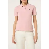 FILA Biella Slim Tipped Polo Shirt Mellow Rose Talla: XS | Polos Outlet | Mujer | Rosa