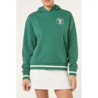FILA Marlia Relaxed Graphic Hoodie Posy Green Talla: S | Sudaderas con Capucha Outlet | Mujer | Verde