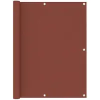OEM Toldo para balcón de terracota - 120x400 cm - Toldo de tela Oxford - Resistente al viento y a los rayos UV - Toldo alto e iluminado para balcón
