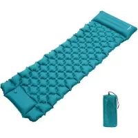 OEM Colchón inflable Inflate-X1 con compresor integrado - Cama individual - Color azul "Pauw" - Kit de emergencia
