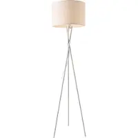 Lux.pro Lámpara de pie "Grenoble", 154 cm, 1 bombilla E27, 60W, lámpara de pie, lámpara de pie, metal, blanco