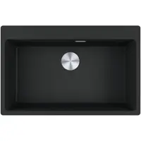 Franke Fregadero empotrable Maris, lavabo de Fragranit, modelo MRG 610-73 A, color negro mate, con pulsador, acero inoxidable, a partir de 80 cm. Código: 114.0708.262.