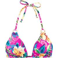 LASCANA Top de bikini azul / verde / naranja / rosa