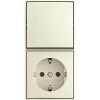 Busch-Jaeger Interruptor combinado Busch Jaeger, modelo 2601/6/20, referencia EAPBJ-522 (2TKA00005537)