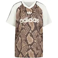 Adidas Originals adidasCAMISETA SNAKE PRINT SATIN 2XS Linen / Magic Beige Mujer