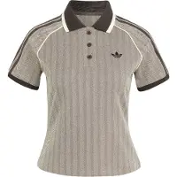 Adidas Camiseta 'TWEED POLO' crema / chocolate