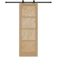 vidaXL Puerta corredera, color natural y , 73,5 x 211 cm