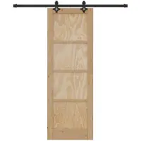 vidaXL Puerta corredera, color natural y , 73,5 x 211 cm