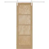 vidaXL Puerta corredera de 73,5 x 211 cm, fabricada en madera maciza de pino