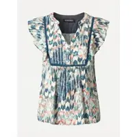 KOROSHI Blusa mezcla de colores