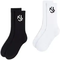 Karl lagerfeld JEANS Calcetines ' Mittellange Socken mit Monogramm – 2er-Set ' blanco
