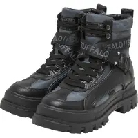 Buffalo Botines con cordones 'Aspha' azul noche / genciana / negro