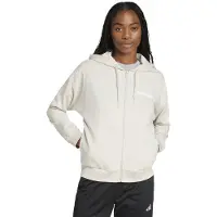 Adidas Sudadera con cremallera deportiva 'Essentials' crema / blanco