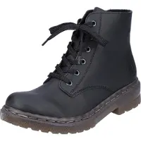 Rieker Botines con cordones 'Stiefel Damen 78240-00 Kunststoff (Synthetik) in schwarz' marrón