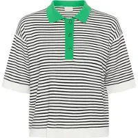 Kaffe Jersey 'KALizza' verde / negro / blanco