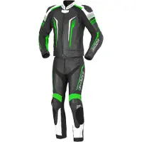 Büse Tormo Conjunto Cuero 2 Piezas Negro/Verde 56 hombres