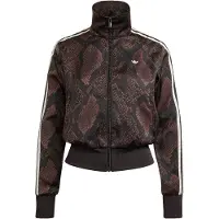 Adidas adidasCHAQUETA FIREBIRD CON ESTAMPADO DE SERPIENTE SATINADA XS Earth Strata / Aurora Coffee Mujer