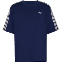 Adidas Originals Camiseta 'ADICOLOR 3-STRIPES OVERSIZED' azul / blanco
