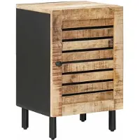 Syfax Mueble de Cuarto de Baño Marrón y Negro 38 x 33,5 x 58 cm