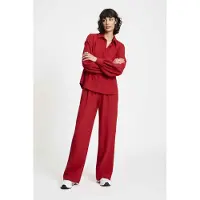 Pom Amsterdam Blouse - Chili Red Talla: 34 | Manga Larga Outlet | Mujer | Rojo